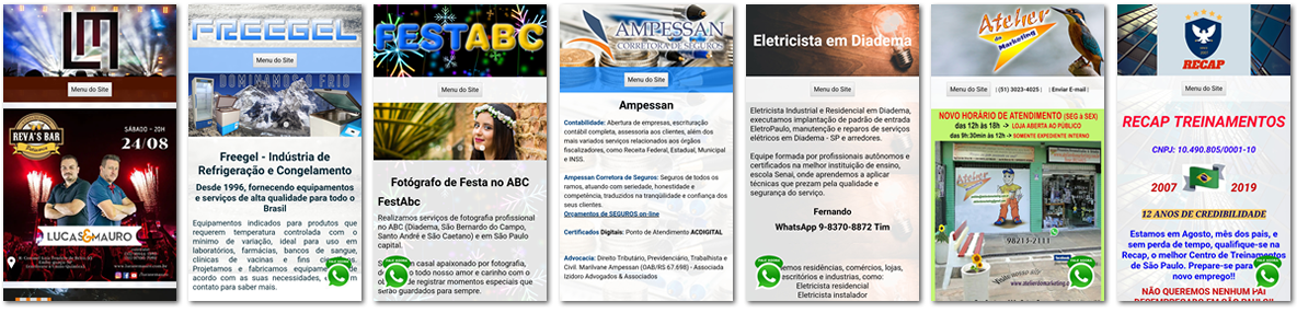 site pronto no celular ou smartphone